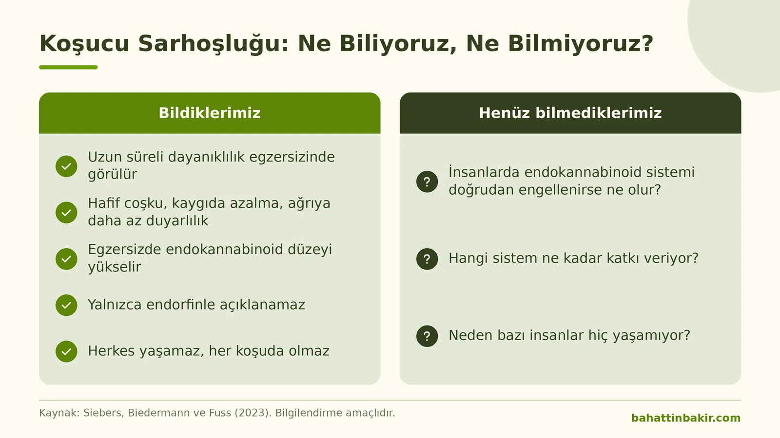 Koşucu sarhoşluğu hakkında bilinenler ve henüz bilinmeyen sorular